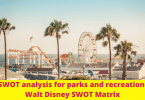 SWOT analysis for parks and recreation in 2024 - Walt Disney SWOT Matrix
