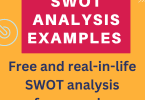 swot analysis examples for students 2024, free examples of swot analysis frameworks