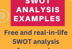 swot analysis examples 2023, free examples of swot analysis frameworks